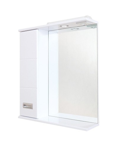 Зеркало со шкафом Onika Балтика 58.01 L 205815 с подсветкой Белое
