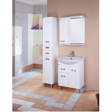 Зеркало со шкафом Onika Балтика 67.02 L 206701 с подсветкой Белое