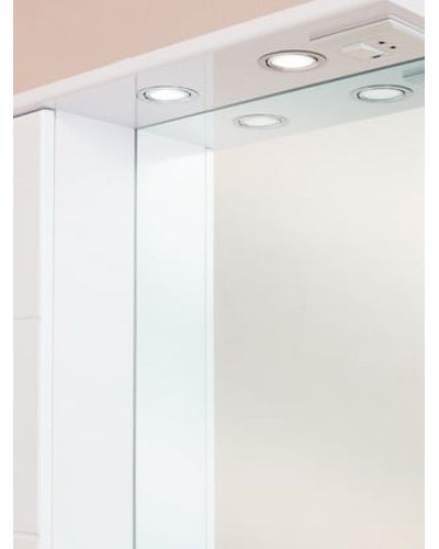 Зеркало со шкафом Onika Балтика 67.02 L 206701 с подсветкой Белое