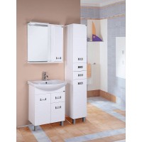 Зеркало со шкафом Onika Балтика 67.02 R 206704 с подсветкой Белое