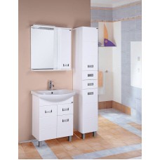 Зеркало со шкафом Onika Балтика 67.02 R 206704 с подсветкой Белое