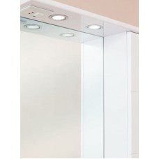 Зеркало со шкафом Onika Балтика 67.02 R 206704 с подсветкой Белое