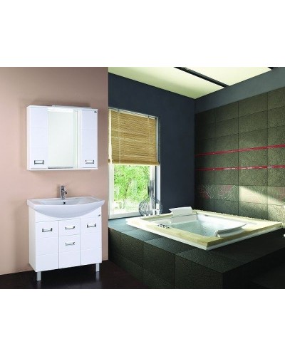 Зеркало со шкафом Onika Балтика 80.01 208024 с подсветкой Белое