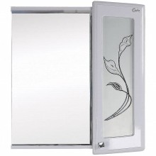 Зеркало со шкафом Onika Валенсия 65.01 R 206532 с подсветкой Белое