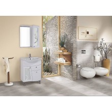 Зеркало со шкафом Onika Валенсия 65.01 R 206532 с подсветкой Белое