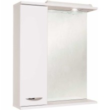 Зеркало со шкафом Onika Ника 60.01 L 206015 с подсветкой Белое