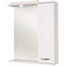 Зеркало со шкафом Onika Ника 60.01 R 206016 c подсветкой Белое