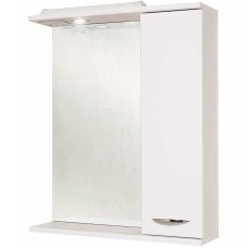 Зеркало со шкафом Onika Ника 60.01 R 206016 c подсветкой Белое