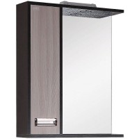Зеркало со шкафом Onika Гамма 58.01 L 205827 с подсветкой Венге луизиана Ясень шимо светлый
