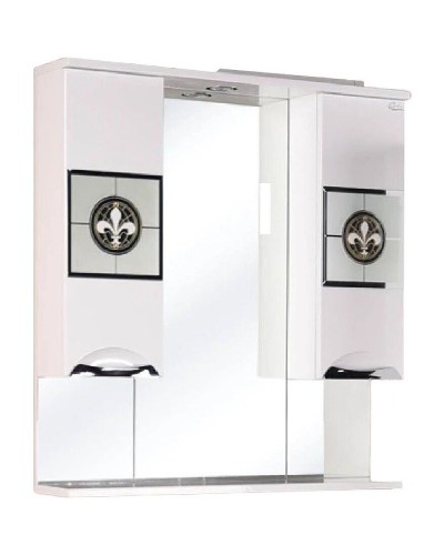 Зеркало со шкафом Onika Флорена 78.01 207802 с подсветкой Белое