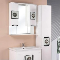 Зеркало со шкафом Onika Флорена 78.01 207802 с подсветкой Белое