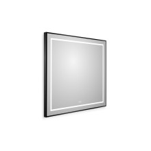 Зеркало в раме с подсветкой сенсорным выкл. и подогревом BelBagno SPC-KRAFT-800-800-LED-TCH-WARM-NERO