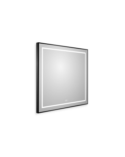 Зеркало в раме с подсветкой сенсорным выкл. и подогревом BelBagno SPC-KRAFT-800-800-LED-TCH-WARM-NERO