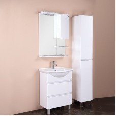 Зеркало со шкафом Onika Элита 60.01 R 206020 с подсветкой Белое