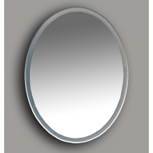 4 Неон - Зеркало LED 600х800 сенсор на корпусе (овальное)