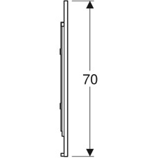 Зеркало Geberit Option Plus 75 501.072.00.1 с подсветкой Хром матовый