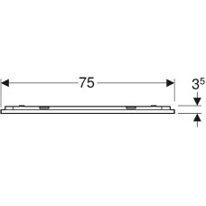 Зеркало Geberit Option Plus 75 501.072.00.1 с подсветкой Хром матовый