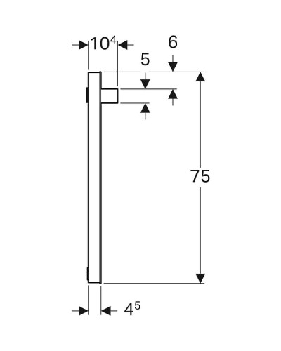 Зеркало Geberit iCon 90 840790000 с подсветкой Хром