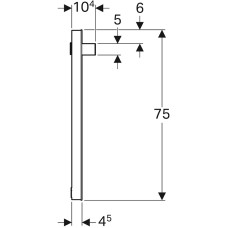 Зеркало Geberit iCon 120 840720000 с подсветкой Хром