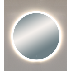 5 Неон - Зеркало LED 700х700 сенсор на зеркале (круглое)