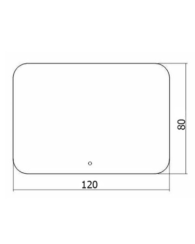 Зеркало Creto Milano 120 1-1200700M с подсветкой с сенсорным выключателем