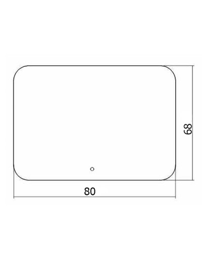 Зеркало Creto Milano 80 1-800680M с подсветкой с сенсорным выключателем