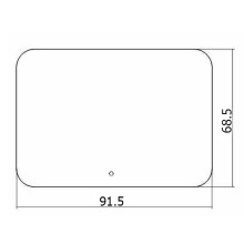 Зеркало Creto Milano 91 1-915685M с подсветкой с сенсорным выключателем