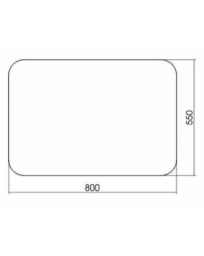 Зеркало Creto Scala 80 5-800550S с подсветкой с датчиком движения
