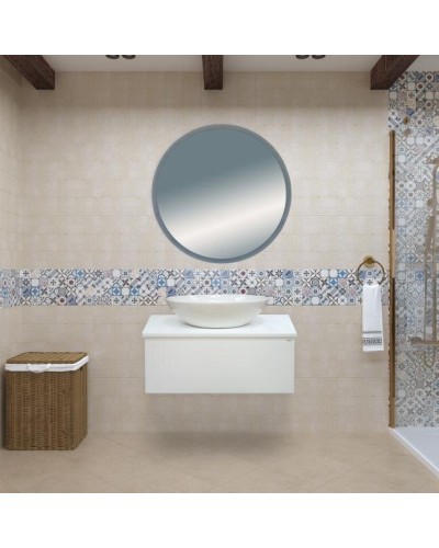 5 Неон - Зеркало LED 700х700 сенсор на зеркале (круглое)