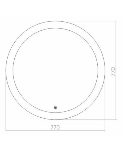 Зеркало Creto Alpina 77 13-D770 с подсветкой с сенсорным выключателем