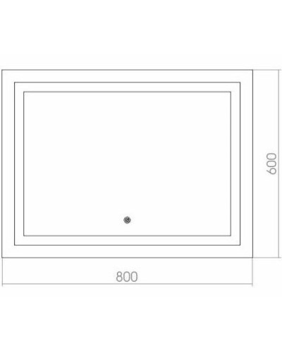 Зеркало Creto Amelia 80 2-800600A с подсветкой с сенсорным выключателем