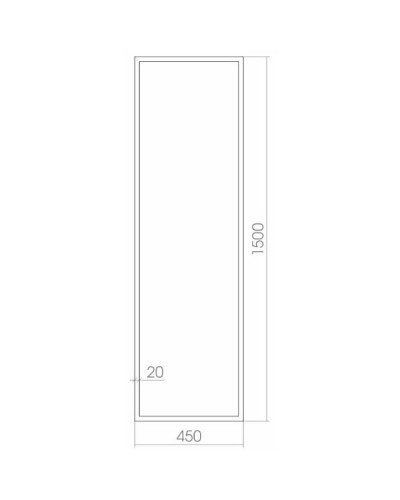 Зеркало Creto Effetto 45 15-4501500E с подсветкой с сенсорным выключателем