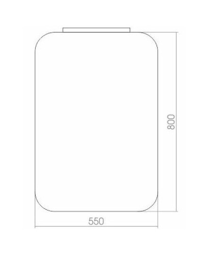 Зеркало Creto Etna 55 8-550800E с подсветкой с сенсорным выключателем