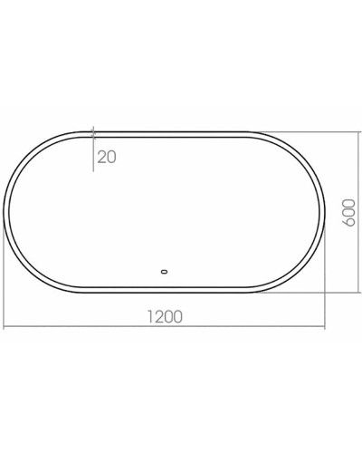 Зеркало Creto Forestina 120 14-1200600B с подсветкой с сенсорным выключателем