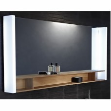 Зеркало Jacob Delafon Terrace 120 EB1183-NF с подсветкой Белое Древесное с сенсорным выключателем