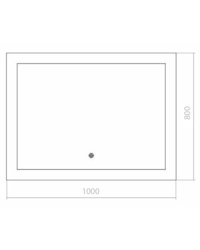 Зеркало Creto Tivoli 100 6-1000800T с подсветкой с сенсорным выключателем