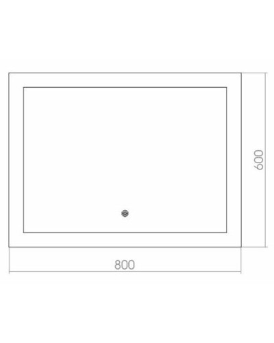 Зеркало Creto Tivoli 80 6-800600T с подсветкой с сенсорным выключателем