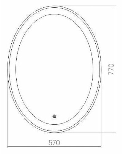 Зеркало Creto Venezia 57 11-570770V с подсветкой с сенсорным выключателем