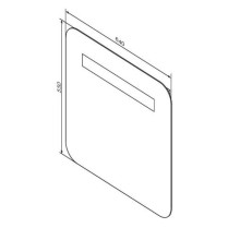 Зеркало 64х55 см Am.Pm Gem M90MOX0641WG
