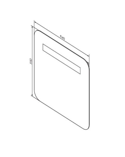 Зеркало 64х55 см Am.Pm Gem M90MOX0641WG