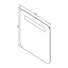 Зеркало 80х55 см Am.Pm Gem M90MOX0801WG