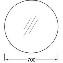 Зеркало 70х70 см Jacob Delafon Odeon Rive Gauche EB1454-NF