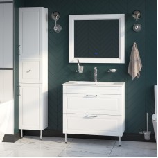 Зеркало Iddis Oxford 80 ЗЛП110 с подсветкой Белое