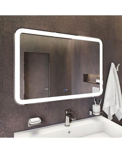 Зеркало Iddis Edifice 100 ЗЛП109 с подсветкой Белое