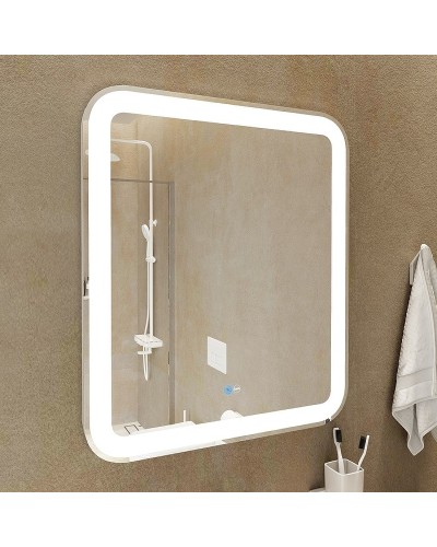 Зеркало Iddis Edifice 80 ЗЛП107 с подсветкой Белое