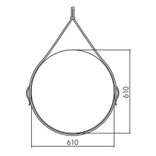 Зеркало Vincea 61 VLM-2N600+ с подсветкой с выключателем-датчиком на движение