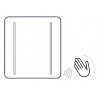 Зеркало 68х83,3 см белый глянец Astra-Form Альфа 020303/020307