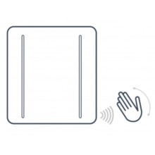 Зеркало 88х83,3 см белый глянец Astra-Form Альфа 020304/020307