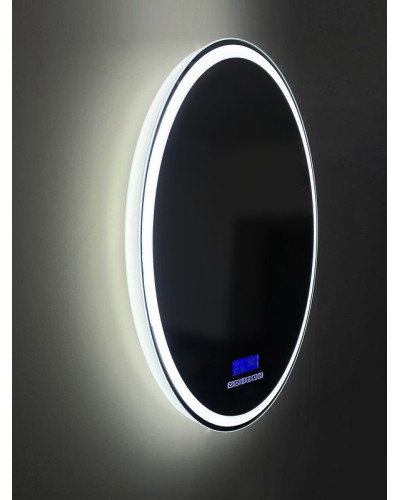 Зеркало BelBagno SPC-RNG-700-LED-TCH-RAD с подсветкой с сенсорным выключателем с bluetooth с термометром с радио
