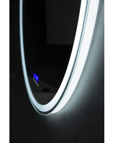 Зеркало BelBagno SPC-RNG-700-LED-TCH-RAD с подсветкой с сенсорным выключателем с bluetooth с термометром с радио